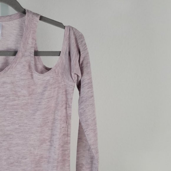 ALTERNATIVE Long Sleeve Cold Shoulder Tee Sz XS - Picture 4 of 7